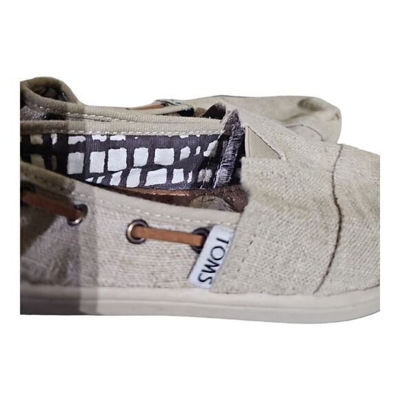 TOMS Kids Bimini Natural Burlap Classic - Size 12Y - Picture 6 of 8